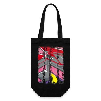 Graffiti style Splash hip hop colors painter color - Gift Bag for Bottles - black - Front