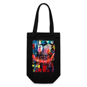 Graffiti style Splash hip hop colors painter color - Gift Bag for Bottles - black - Front