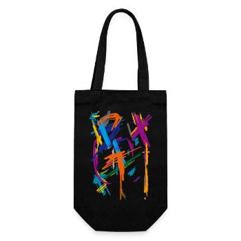 Art - Gift Bag for Bottles - black - Front