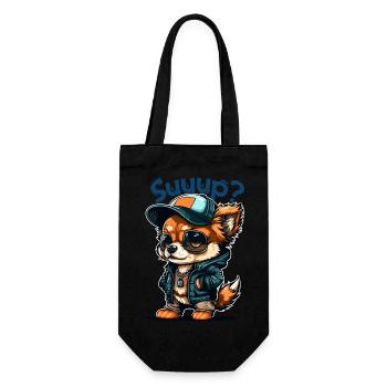 Suuup puppy - Gift Bag for Bottles - black - Front