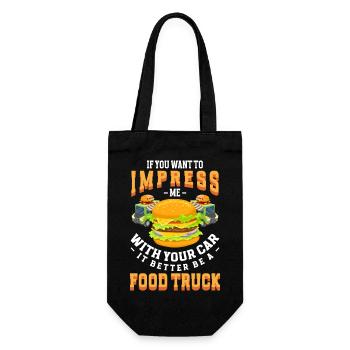 Fast Food Meal Festival - Gift Bag for Bottles - black - Front