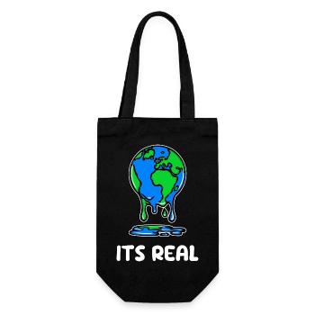 Global Warming Environment Earth Statement Environmental Damage - Gift Bag for Bottles - black - Front