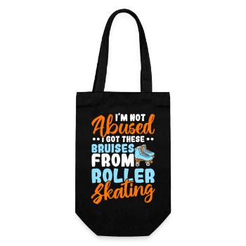 design de patins à roulettes - Sac à bouteille - noir - Devant