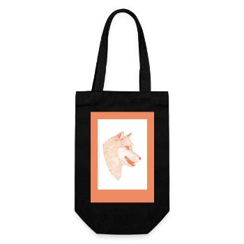 230815 Loup 4 - Sac à bouteille - noir - Devant