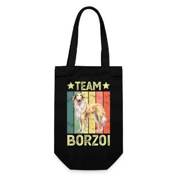 Dog Borzoi - Gift Bag for Bottles - black - Front