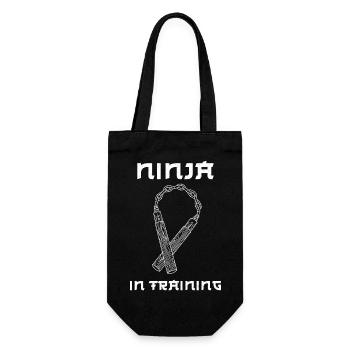 Ninjutsu Nunchaku Ninja Training Weapons Karate - Gift Bag for Bottles - black - Front
