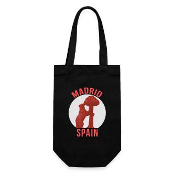 Madrid Spain - Gift Bag for Bottles - black - Front