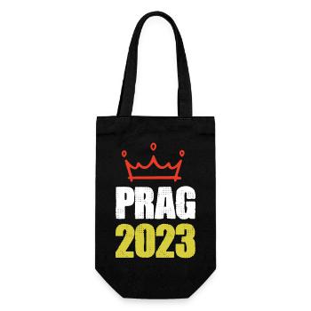 Prague 2023 - Gift Bag for Bottles - black - Front