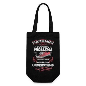 Shoemaker Shoe Artisan Boots - Gift Bag for Bottles - black - Front
