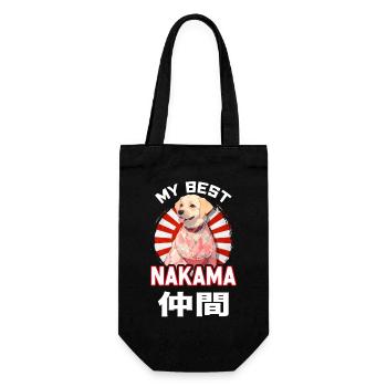 Chien mignon Nakama portant un Kimono - Anime Shirt - Sac à bouteille - noir - Devant