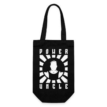 Power Uncle (Rays / White) - Gift Bag for Bottles - black - Front