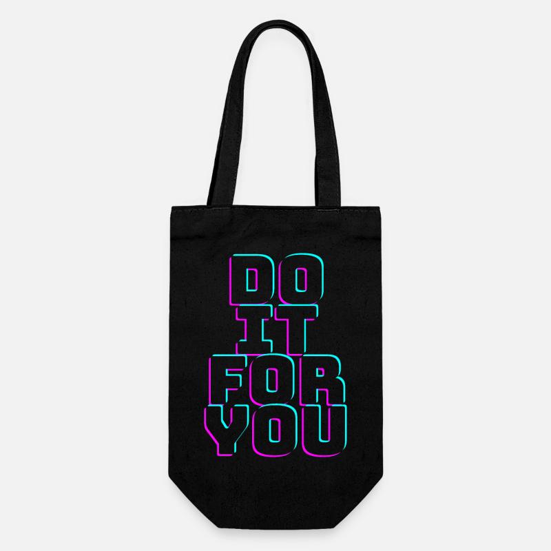 DOITFORYOU - Gift Bag for Bottles - black