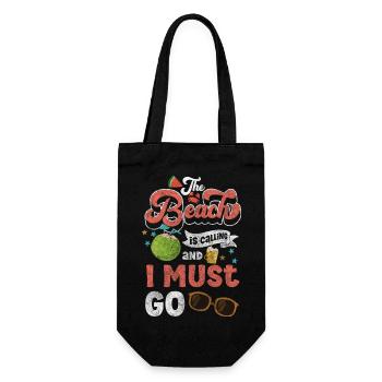 Holiday, Waves, Breeze, Nature - Gift Bag for Bottles - black - Front