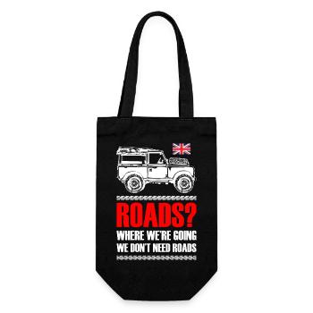 Landy and Driver - Geschenkbeutel für Flaschen - Schwarz - Vorne