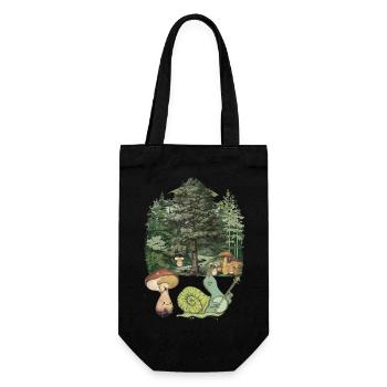Forest Dweller Snail Children Music Child - Gift Bag for Bottles - black - Front