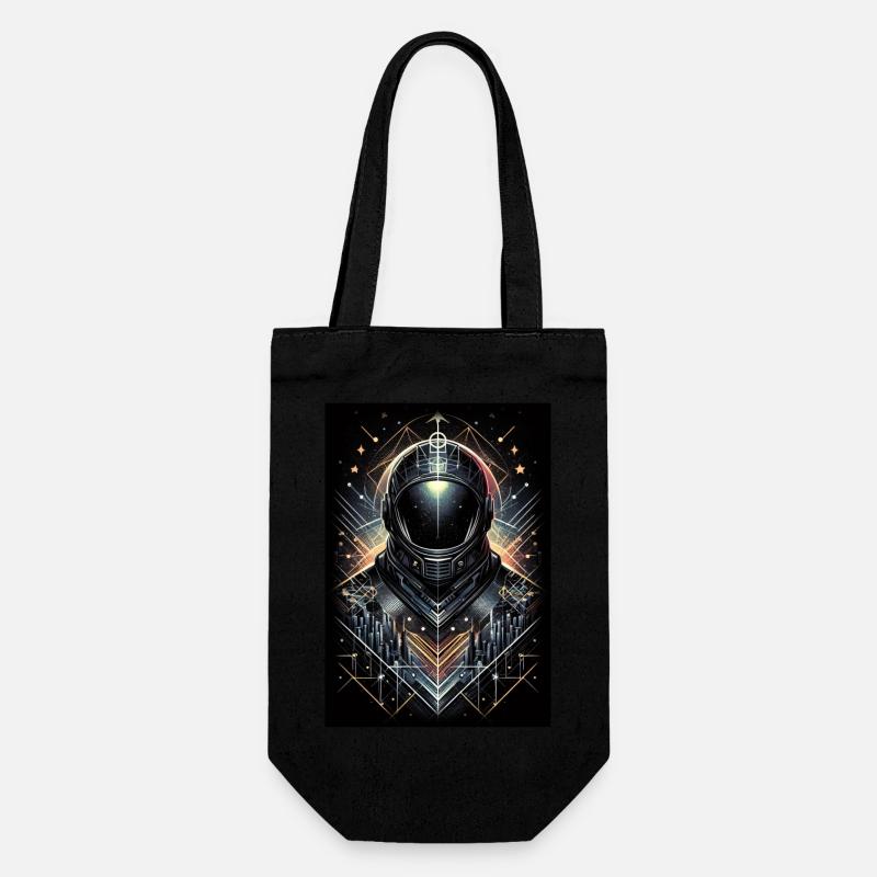 Astronaut - Gift Bag for Bottles - black