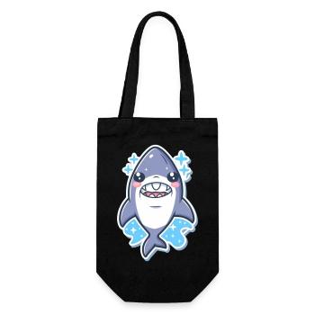 Amoureux des requins - Sac à bouteille - noir - Devant