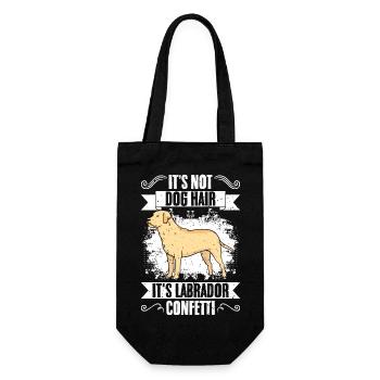 It's Not Dog Hair It's Labrador Confetti Funny Dog - Gift Bag for Bottles - black - Front