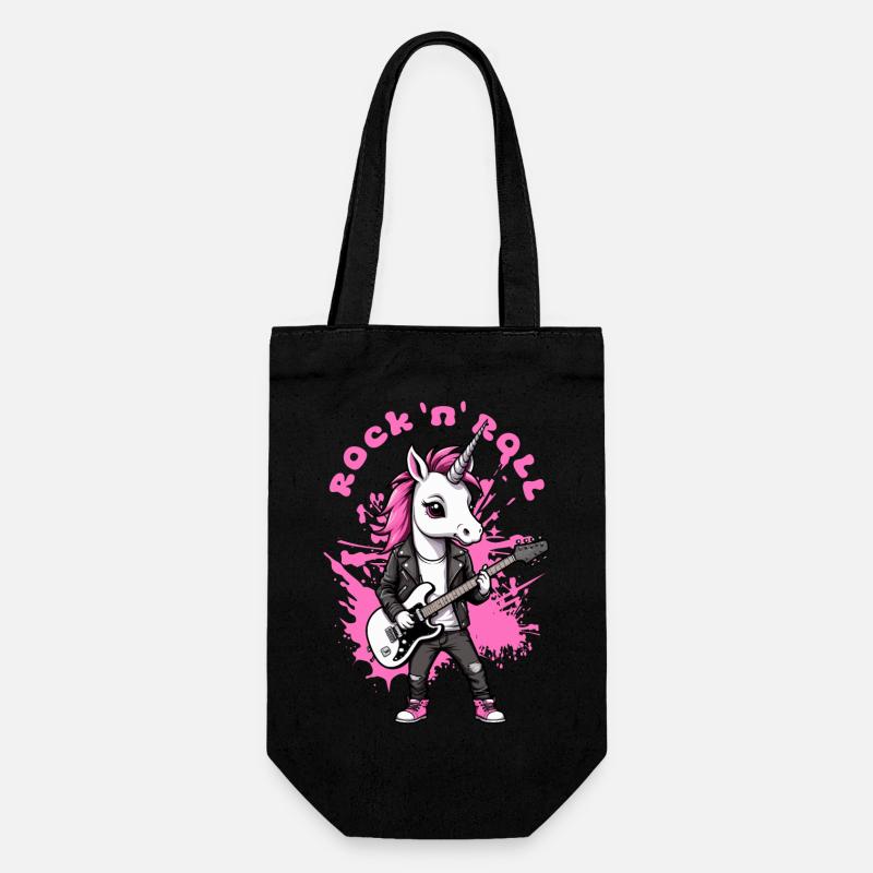 Licorne Rock 'n' Roll - Sac à bouteille - noir