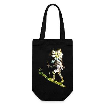Bring mir ein Edelweiss - Geschenkbeutel für Flaschen - Schwarz - Vorne