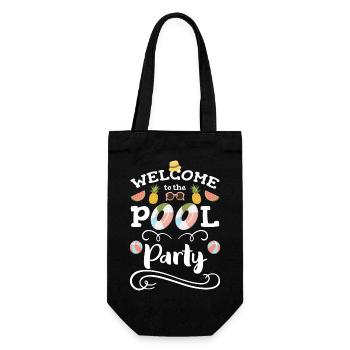 Fête de jardin aquatique de natation - Sac à bouteille - noir - Devant