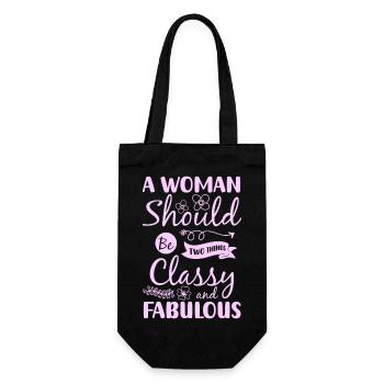 Shopping Individuell Lifestyle - Geschenkbeutel für Flaschen - Schwarz - Vorne