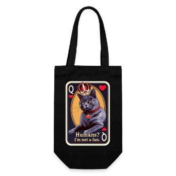 Reine des chats - Sac à bouteille - noir - Devant