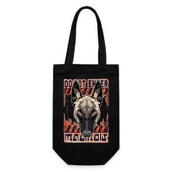 Malinois danger - Gift Bag for Bottles - black - Front