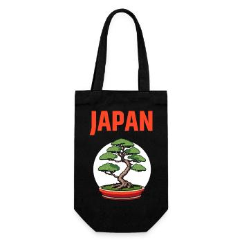 Bonsai Japan Tree - Gift Bag for Bottles - black - Front
