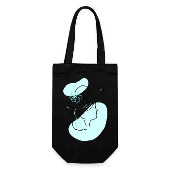 fille plage coloré - Sac à bouteille - noir - Devant