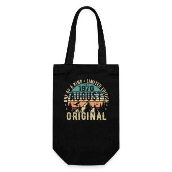 Août 1970 - Né en Août 1970 - Anniversaire - Sac à bouteille - noir - Devant