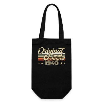 August 1940 Birthday August 1940 - Original 1940 - Gift Bag for Bottles - black - Front