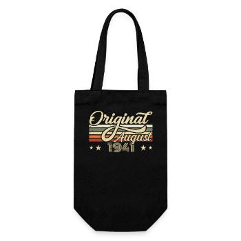 August 1941 Birthday August 1941 - Original 1941 - Gift Bag for Bottles - black - Front