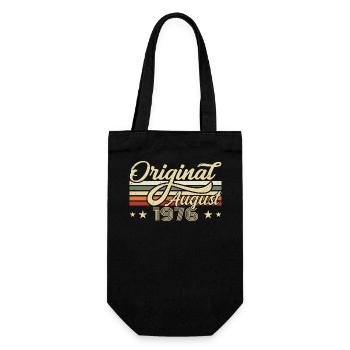 August 1976 Birthday August 1976 - Original 1976 - Gift Bag for Bottles - black - Front