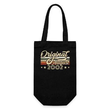 August 2002 Birthday August 2002 - Original 2002 - Gift Bag for Bottles - black - Front