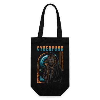 Cyborg Steampunk Tech - Gift Bag for Bottles - black - Front