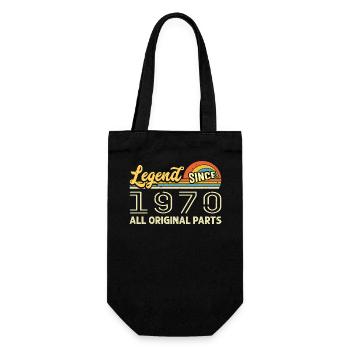 Legendary since 1970 Birthday 1970 Vintage 1970 - Gift Bag for Bottles - black - Front