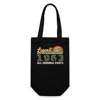 Légendaire depuis 1963 Anniversaire 1963 Né en 1963 - Sac à bouteille - noir - Devant