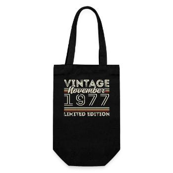 novembre 1977 Anniversaire né en novembre 1977 - Sac à bouteille - noir - Devant