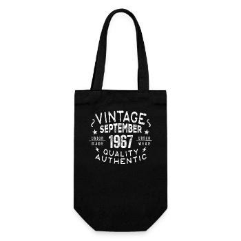 Legendary Since September 1967 Birthday September - Gift Bag for Bottles - black - Front