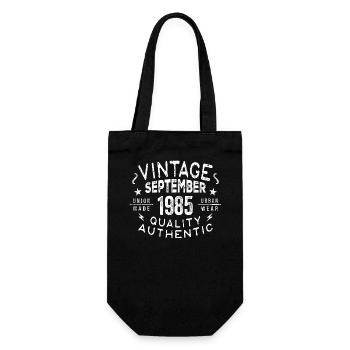 Legendary Since September 1985 Birthday September - Gift Bag for Bottles - black - Front