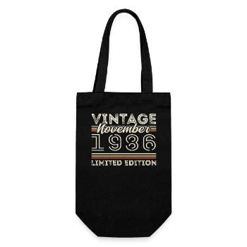 Novembre 1986 Anniversaire né en novembre 1986 - Sac à bouteille - noir - Devant