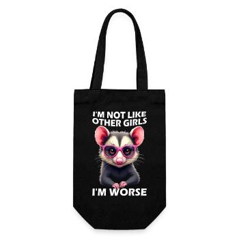 Je ne suis pas comme les autres filles, je suis mauvaise - Sac à bouteille - noir - Devant