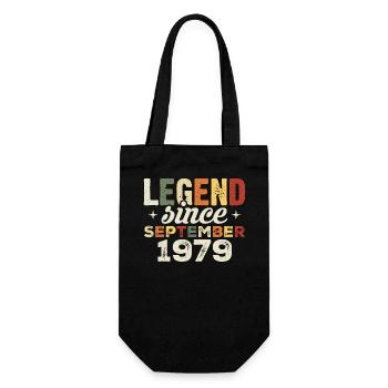 Légendaire depuis septembre 1979 anniversaire septembre - Sac à bouteille - noir - Devant
