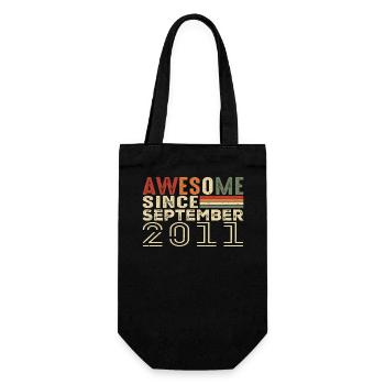 Septembre 2011, cadeau d'anniversaire septembre 2011 - Sac à bouteille - noir - Devant