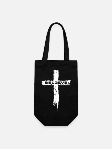Croire Chrétiens Jésus Croix - Sac à bouteille - noir