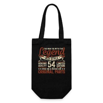 54 Years Old, Legends 1970 Vintage 1970 Anniversary - Gift Bag for Bottles - black - Front