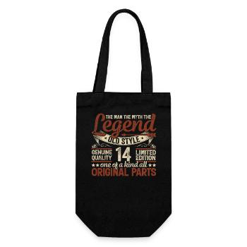 14 Years Old, Legends 2010 Vintage 2010 Anniversary - Gift Bag for Bottles - black - Front