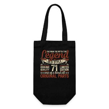 71 ans, Légendes 1953 Millésime 1953 Jubilé - Sac à bouteille - noir - Devant