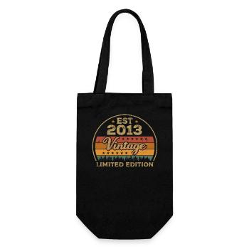 Legendär Seit 2013 Geburtstag 2013 Vintage 2013 - Geschenkbeutel für Flaschen - Schwarz - Vorne